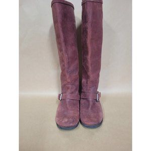Lucky Brand LK-Hibiscus Riding Boots Bourbon Leather Women's Size 8 M